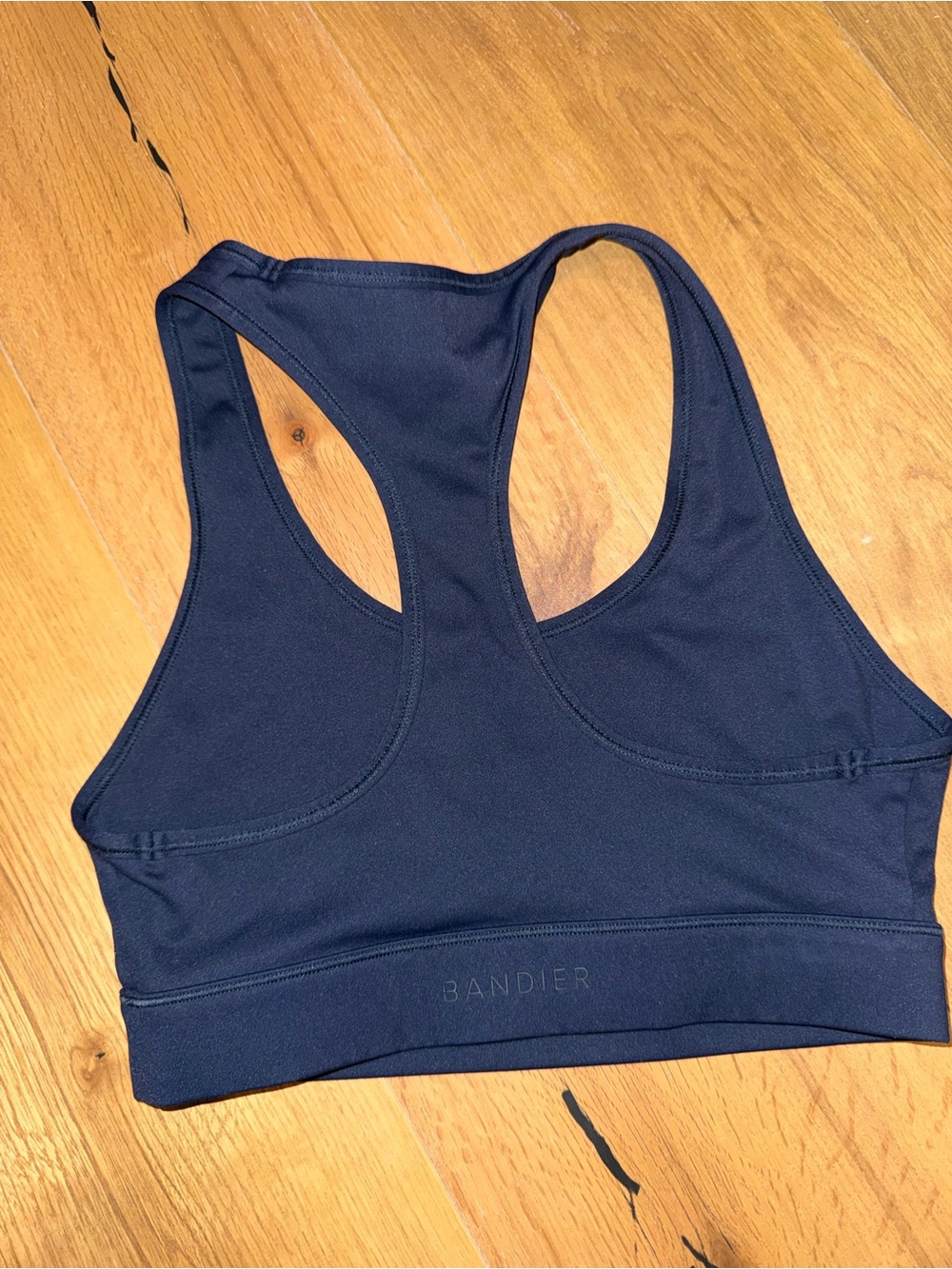 Bandier Navy Racerback Sports Bra